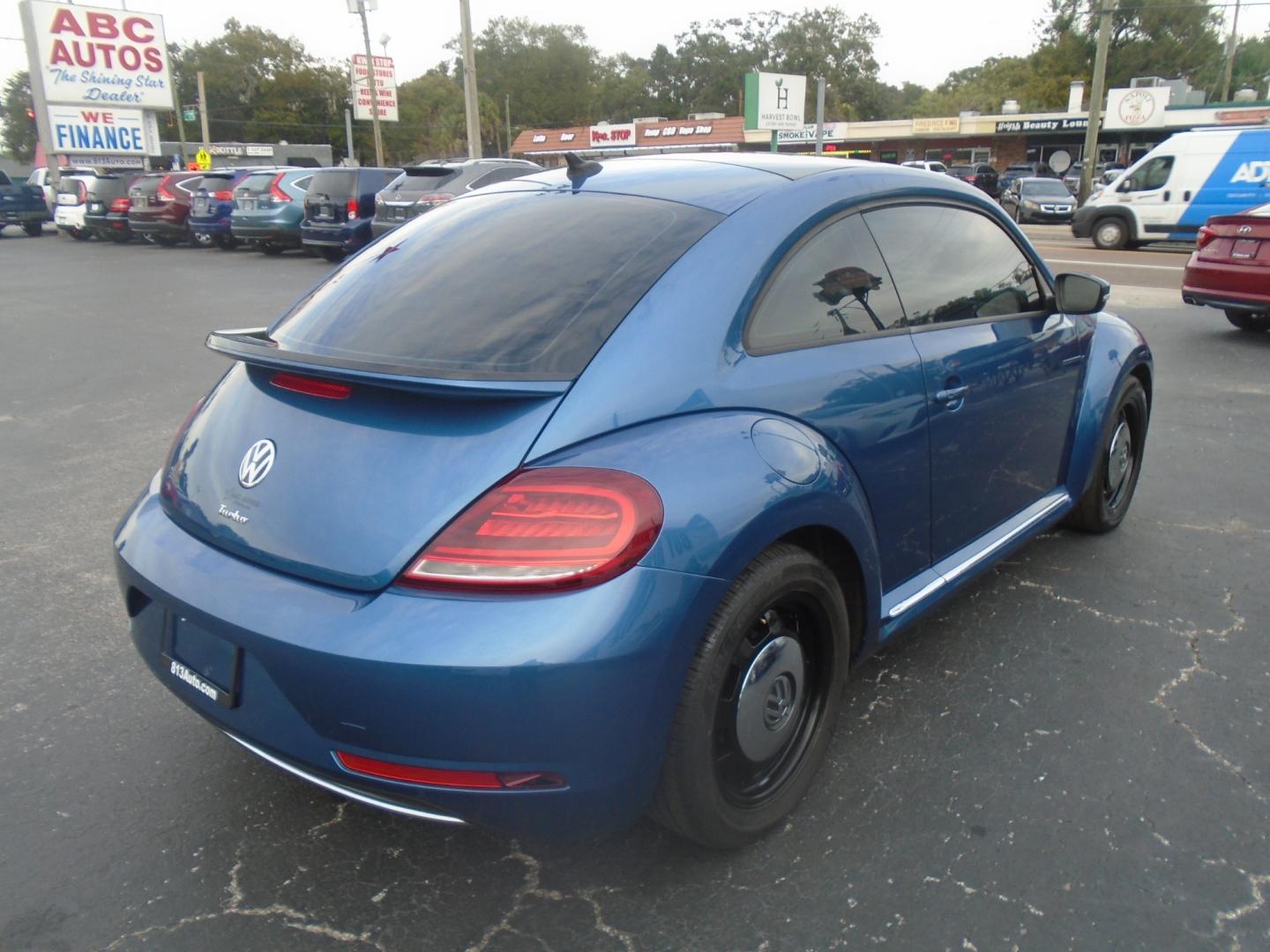 2018 BLUE Volkswagen Beetle 2.0T Coast (3VWFD7AT4JM) with an 2.0L L4 DOHC 16V engine, 6A transmission, located at 6112 N Florida Avenue, Tampa, FL, 33604, (888) 521-5131, 27.954929, -82.459534 - Photo#3